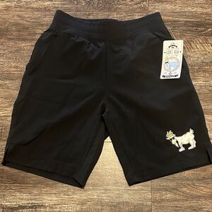 Boys GOAT USA black athletic shorts